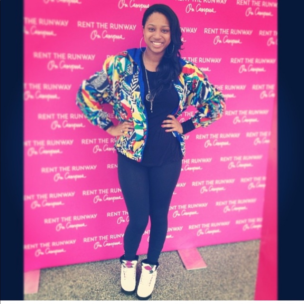 Reversible Retro 80’s Sweat Suit Jacket w/ Pockets